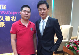 广州先锋与明星合影